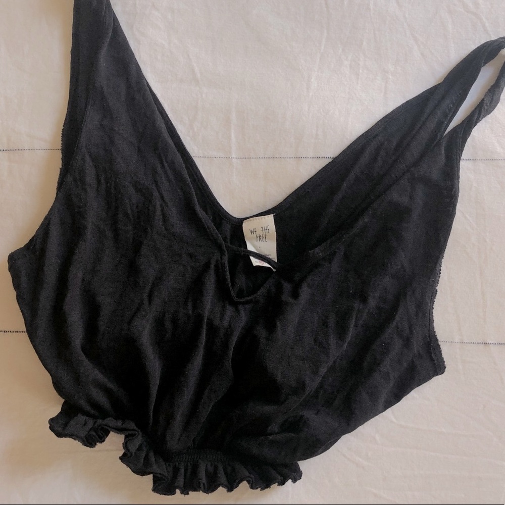 2/$15 Free People black crop top
